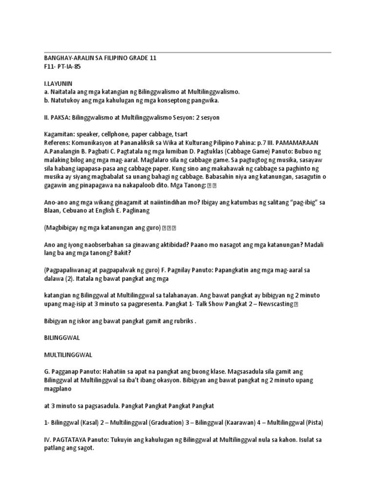 BANGHAY | PDF