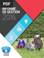 Fundacion Alpina Informe de Gestion 2016