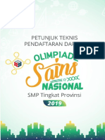 Petunjuk Teknis Pendaftaran Daring Osn Provinsi