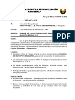 Informe de Avance Del Municipio 2018
