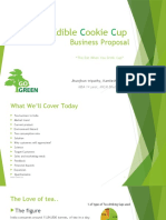 Business Plan On Edible Cookie Cup