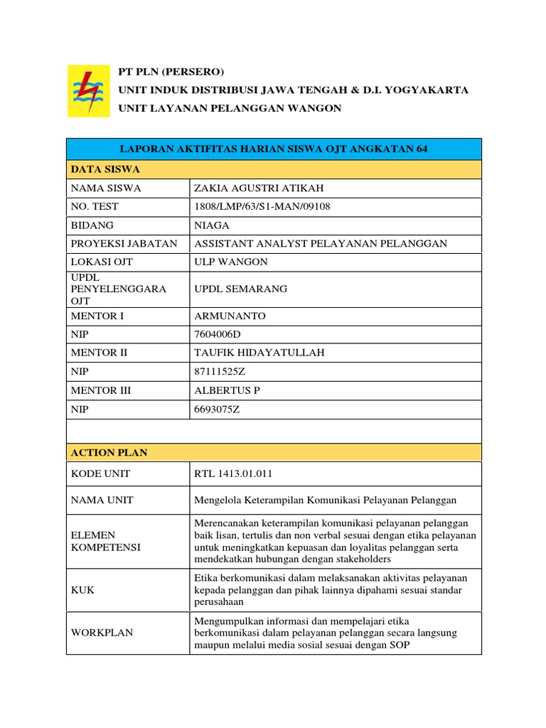 Etika Komunikasi Pelayanan PLN | PDF