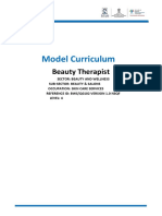 Beauty Therapist Model Curriculum Guide