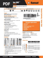 Ramset Chemset Anchor Guide | PDF