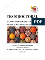 Tesis Doctoral - García Morant, Alejandro - Hábitos Nutricionales y de Vida en La Población de Veganos Españoles