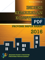 Indeks Kemahalan Konstruksi Provinsi Papua Barat 2016