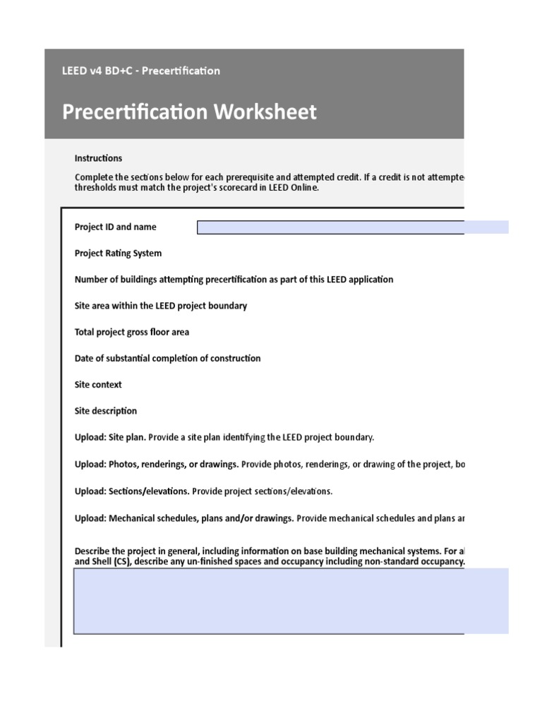 v4 BDC Precertification Worksheet | PDF | Ventilation (Architecture ...