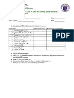 Activity Sheet-Rational Function