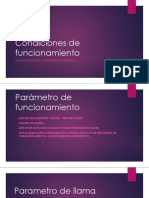 Condiciones de Funcionamiento