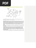 3 VDC To 12 V DC Converter