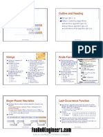 Outline and Reading: Strings ( 9.1.1) Pattern Matching Algorithms