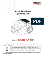 Manual de Utilizare Aspirator Cu Sac Albatros Modena 80 Eco