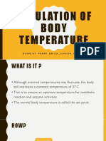 Regulation of Body Temperature