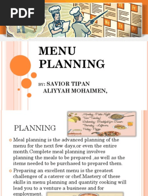 Menu Planning