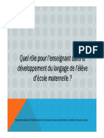 Le Role de L Enseignant Dans L Enseignement de La Langue Orale