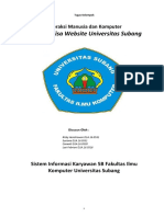 Analisis Web Universitas Subang PDF