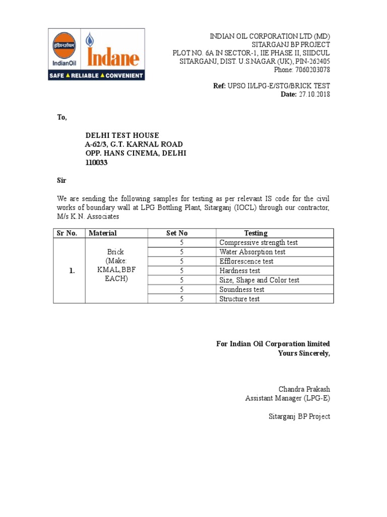 To, Delhi Test House A-62/3, G.T. KARNAL ROAD Opp. Hans Cinema, Delhi ...