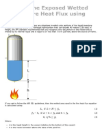 Limiting The Exposed Wetted Area To Fire Heat Flux Using API 521