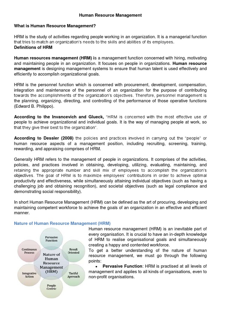 HRM Essentials for Managers | PDF | Human Resources | Employment