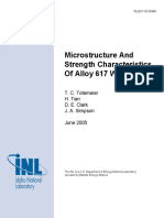 Microstructure and Strength Characteristics of Alloy 617 Welds