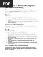 ML and AI notes