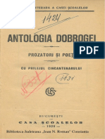 Antologia Dobrogei Prozatori Si Poeti 1928 PDF