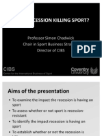 Y Yy Y: Professor Simon Chadwick Chair in Sport Business Strategy Director of CIBS