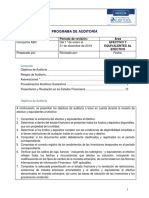 Programa de AuditorÝa para Efectivo y Equivalente Al Efectivo