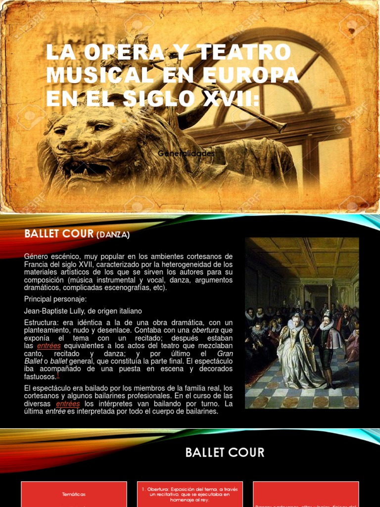 Ópera y Teatro Musical en el Siglo XVII | PDF | Música vocal | Música ...