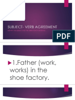 Subject- Verb Agreement