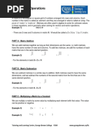 Basic Matrix Operations: Example 1)