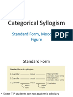 Categorical Syllogism: Standard Form, Mood, and