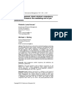 Talent Management, Talent Mindset Competency and Job Performance: The Mediating Role of Job Satisfaction