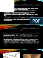 What is Fineness Modulus of Sand