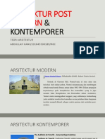 Arsitektur Post Modern & Kontemporer