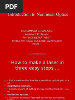 Laser and Non Linear Optics by Imran Aziz