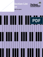Popular Selection List 2015 Edition: An Addendum To The Piano Syllabus 2015 EDITION
