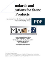 Standards and Specifications For Stone Products