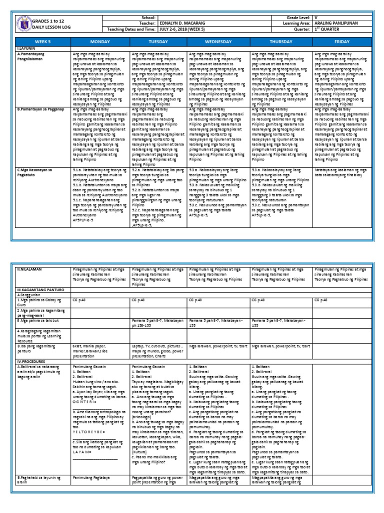 GRADE 5 DLL Q1 WEEK 5 JULY 26, 2018 ALL SUBJECTS (1).docx