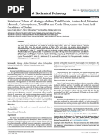 Nutritional Values of Moringa Oleifera Total Protein Amino Acid Vitaminsminerals Carbohydrates Total Fat and Crude Fiber Under The 1948 5948 1000396