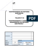 T04 Mantenimiento y Cambio de Rodamientos de Motores Eléctricos.