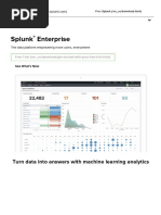 Machine Data Management & Analytics - Splunk Enterprise