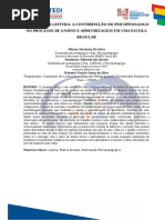 A Prática Da Leitura - A Contribuição Do Psicopedagogo