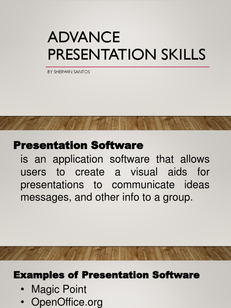 Advance Presentation Skills | PDF