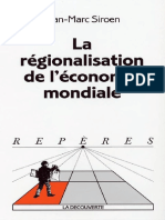 Jean-Marc Siroen - La Regionalisation de L'economie Mondiale PDF
