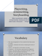 Play Writing Screenwriting Story Boarding
