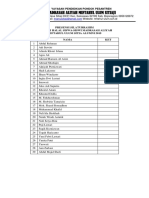 Daftar Hadir Alumni