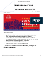 Boletim Informativo #12 de 2019 - Renato Roseno