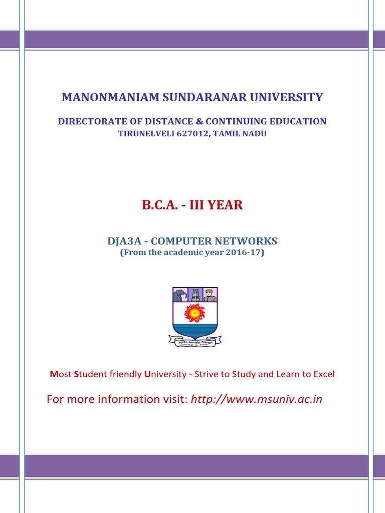 III B.SC DCN NOTES | PDF | Duplex (Telecommunications) | Network Topology