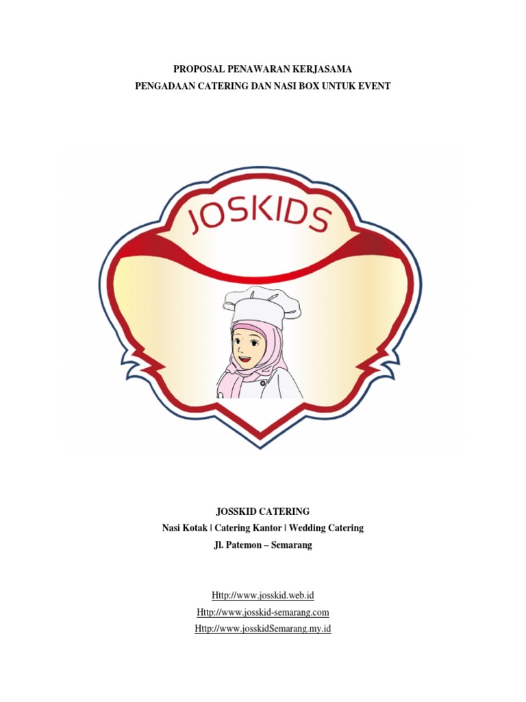 Proposal Penawaran Kerjasama Catering Josskid Pdf